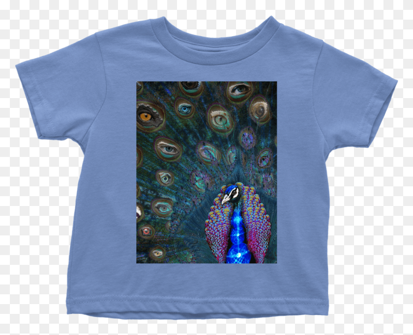 1009x807 All Seeing Eye Toddler Tee Peafowl, Clothing, Apparel, T-shirt HD PNG Download
