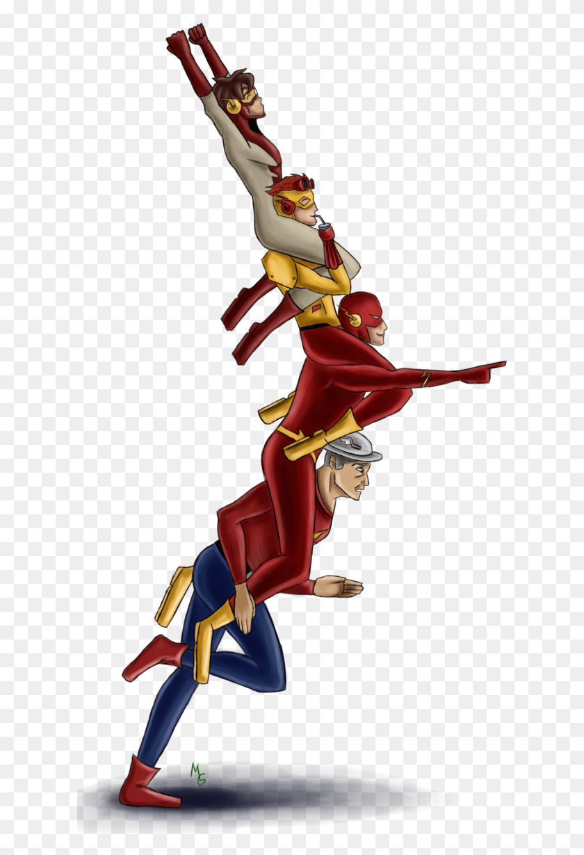 620x1170 All The Flashes Fan All Flash Fan Art, Person, Human, People HD PNG Download