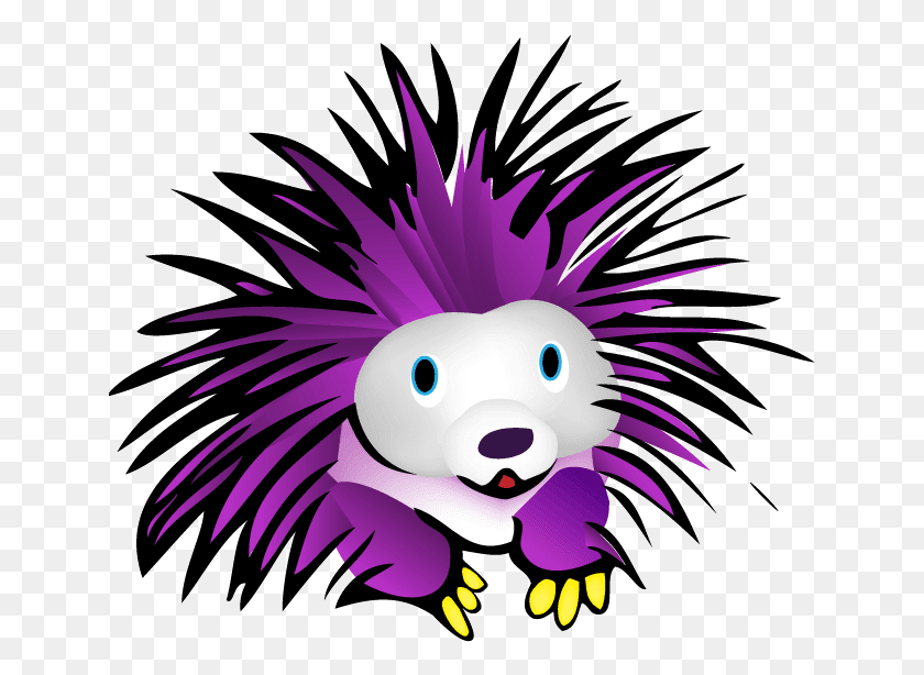 643x554 All The Police Would Have To Do Would Be Drive Around Purple Porcupine, Animal, Sea Life, Graphics HD PNG Download