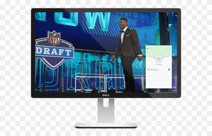 597x480 All The Ways To Watch The Nfl Draft Saquon Barkley Draft Suit, Monitor, Screen, Electronics HD PNG Download