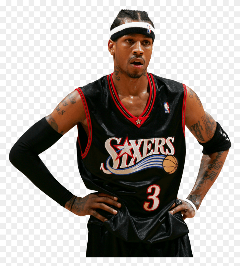 911x1017 Allen Iverson 2001 Allen Iverson Jersey, Skin, Clothing, Person HD PNG Download