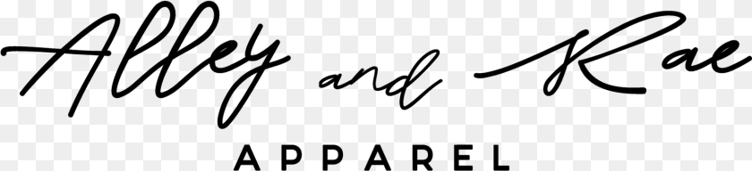 Alley Amp Rae Apparel Calligraphy, Gray PNG