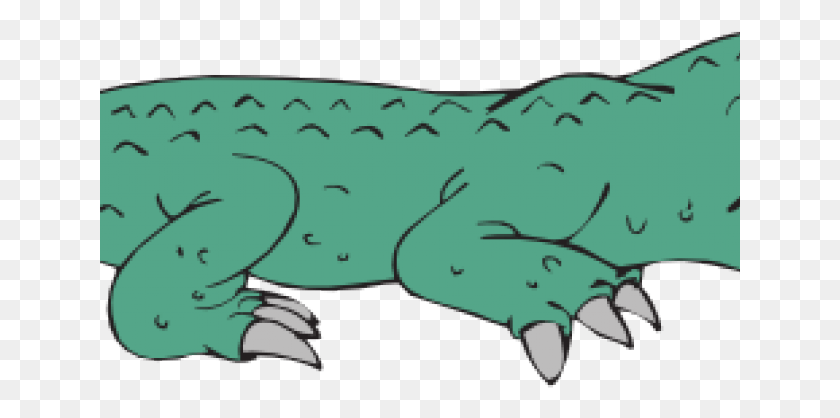 641x358 Alligator Clipart School Cartoon Gator Side View, Animal, Reptile, Statue HD PNG Download