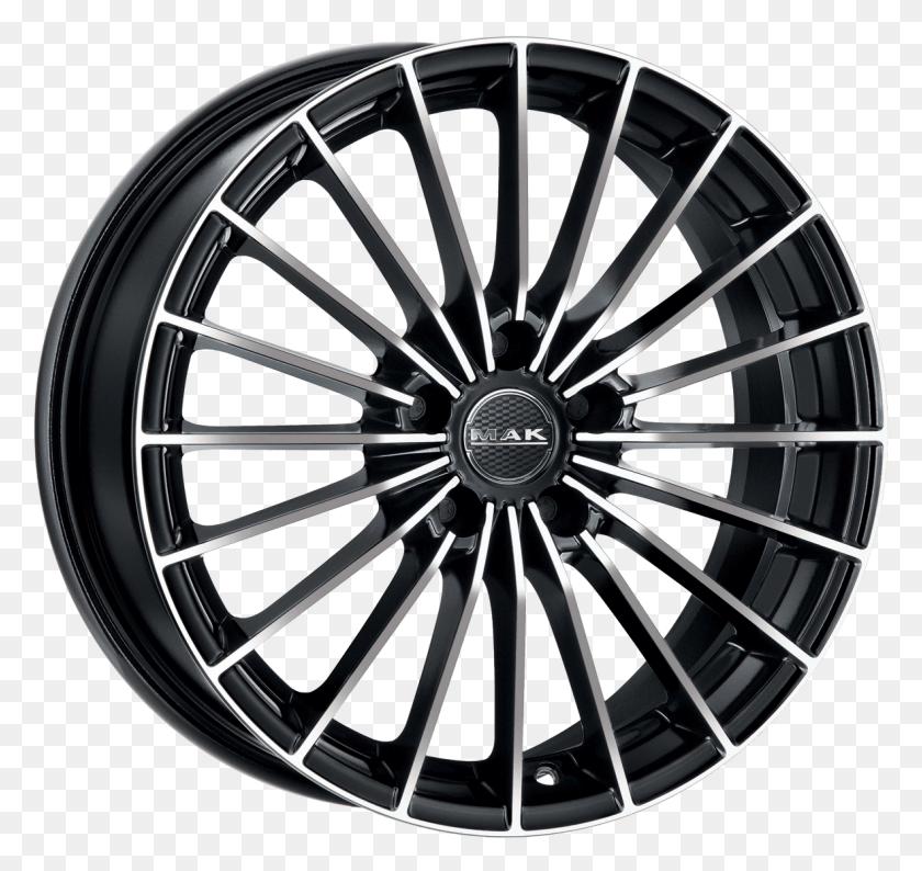 1181x1112 Alloy Wheels Wrexham Mak Volare Black Mirror, Wheel, Machine, Spoke HD PNG Download