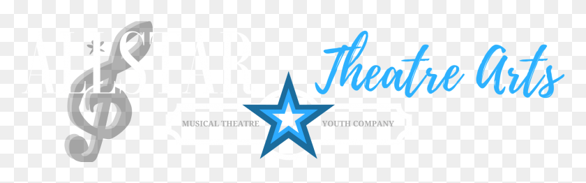 2004x521 Allstar Theatre Arts Graphic Design, Text, Symbol, Star Symbol HD PNG Download
