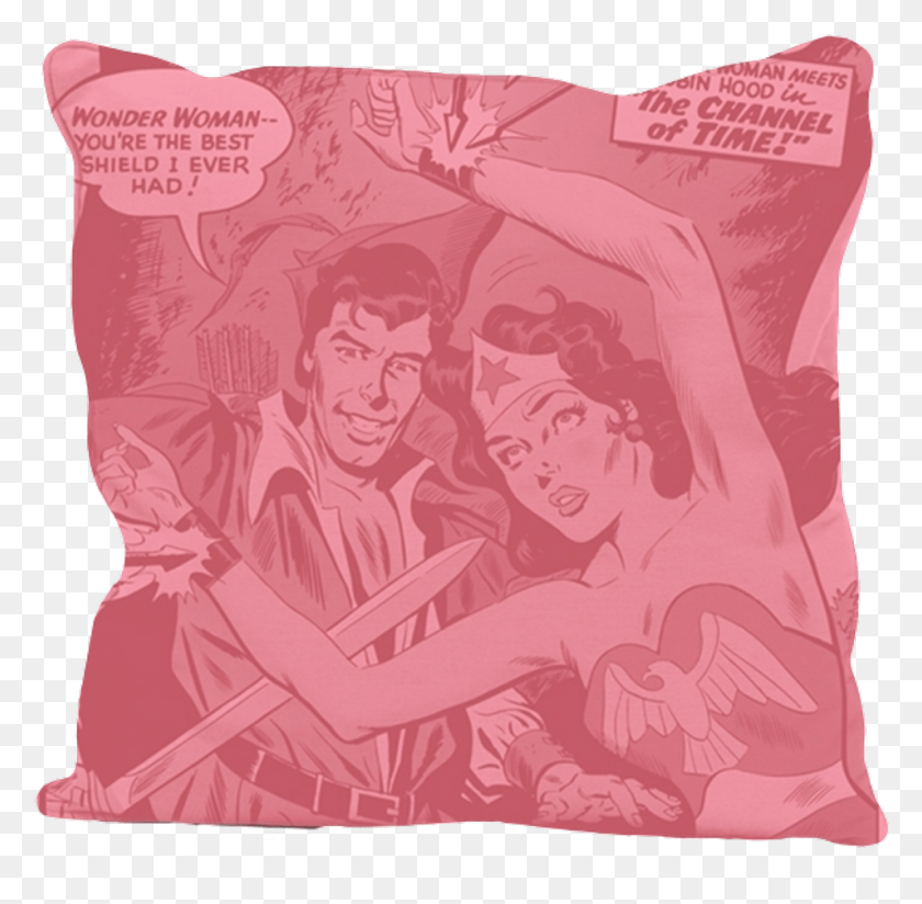 954x935 Almofada Mulher Maravilha Retro Pink Wonder Woman, Pillow, Cushion HD PNG Download