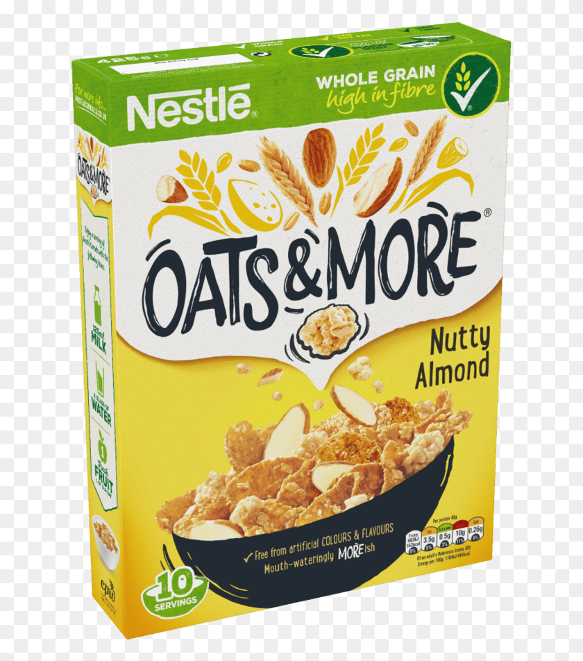635x892 Almond Oats And More Cereal Box Nestle Oats And More, Tin, Can, Food HD PNG Download