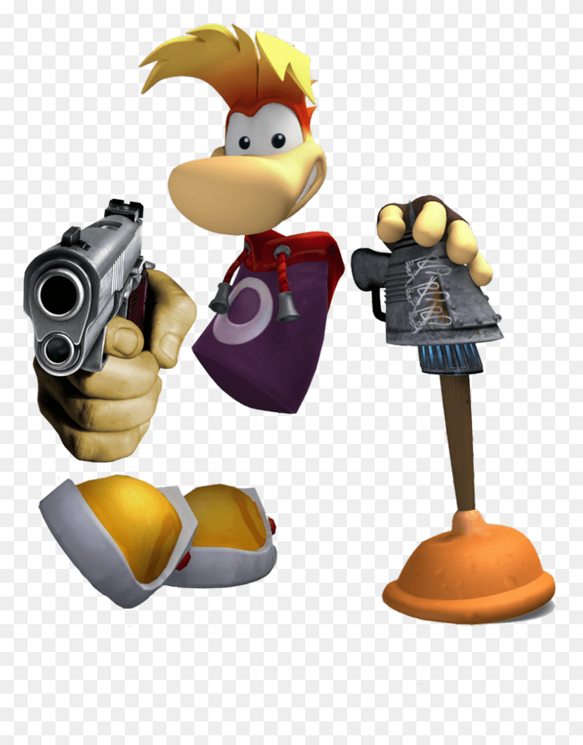 792x1030 Almost Every Rayman Property After 3 Uses The Design Rayman Raving Rabbids Render, Camera, Electronics, Weapon HD PNG Download
