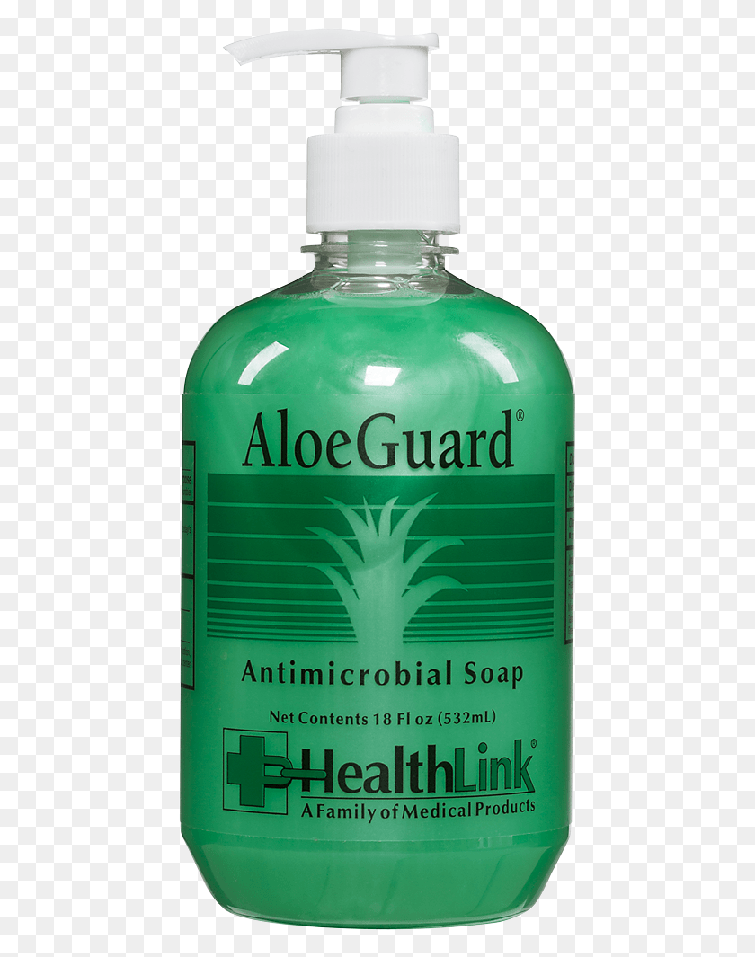 443x1005 Aloeguard Antimicrobial Soap Glass Bottle, Liquor, Alcohol, Beverage HD PNG Download