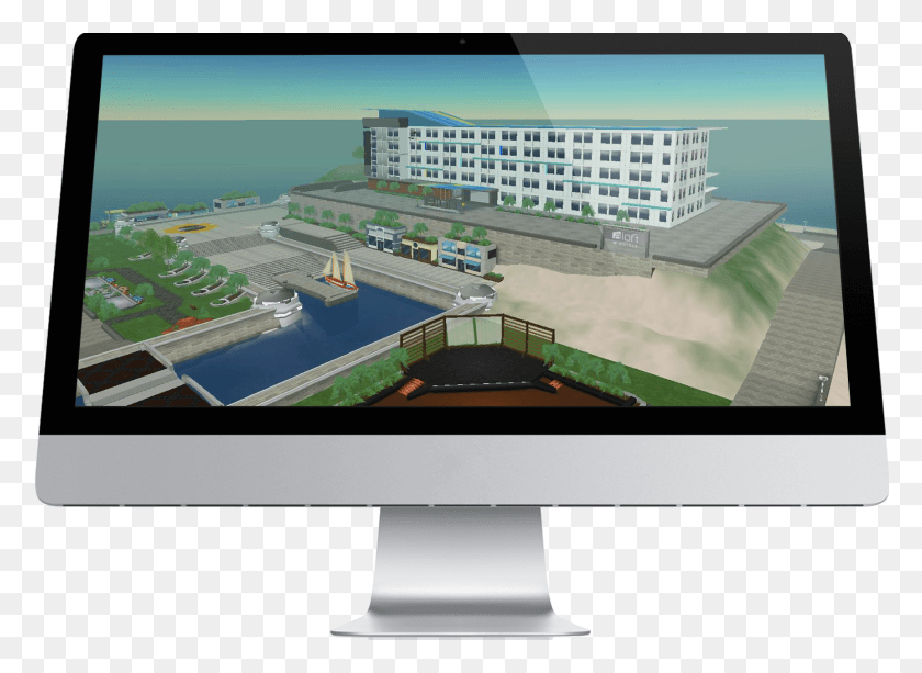 1726x1225 Aloft Hotels В Second Life Imac, Городской, Монитор, Экран Hd Png Скачать