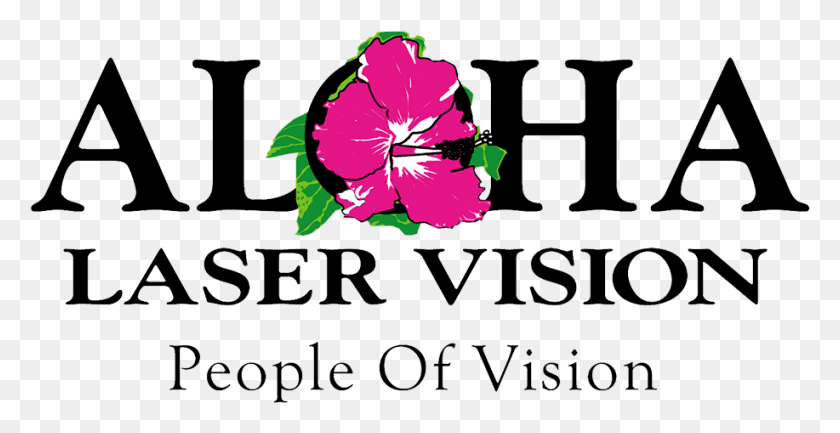 917x439 Aloha Laser Vision Logo Aloha Laser Vision, Hibiscus, Flower, Plant HD PNG Download