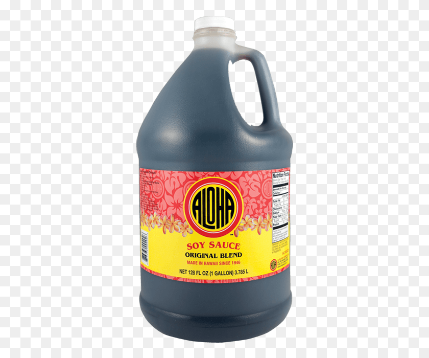 308x640 Aloha Soy Sauce Bottle 1 Gal Aloha Shoyu Low Sodium, Syrup, Seasoning, Food HD PNG Download