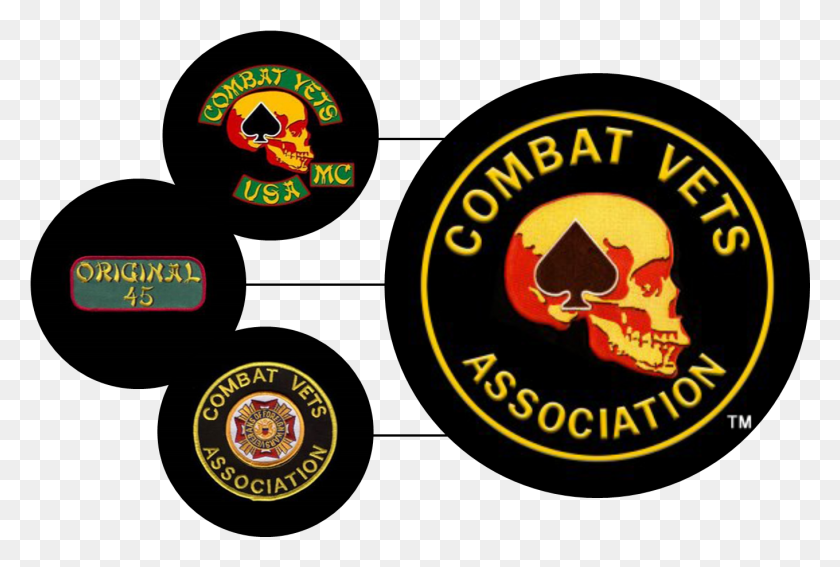 1360x884 Along With This Vfw Membership Was No Longer Required Combat Veterans Motorcycle Association, Logo, Symbol, Trademark HD PNG Download