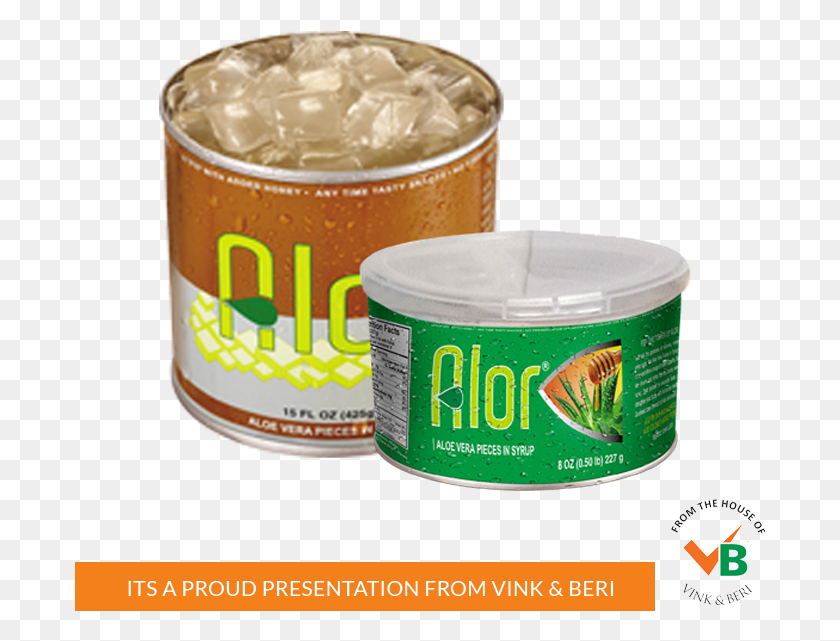 Alor Aloe Vera Pieces In Syrup Box, Tin, Can, Tape HD PNG Download