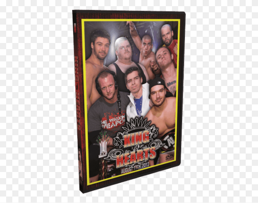 371x601 Alpha 1 Wrestling Dvd August 17 2013 King Of Hearts Picture Frame, Person, Human, Poster HD PNG Download