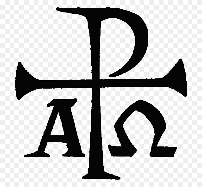 717x719 Alpha And Omega In Church Catholic Alpha And Omega Symbol, Furniture, Clothing, Apparel HD PNG Download
