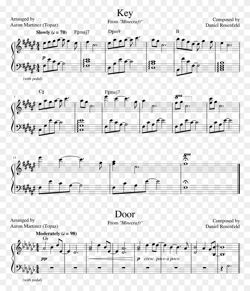 773x919 Descargar Alpha Attention Charlie Puth Piano Partitura, Gray, World Of Warcraft Hd Png