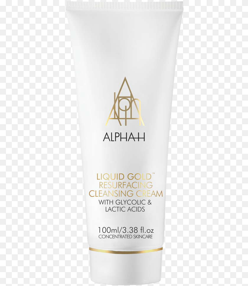 Alpha H Liquid Gold Resurfacing Cleansing Cream Sunscreen, Bottle, Lotion, Cosmetics Sticker PNG
