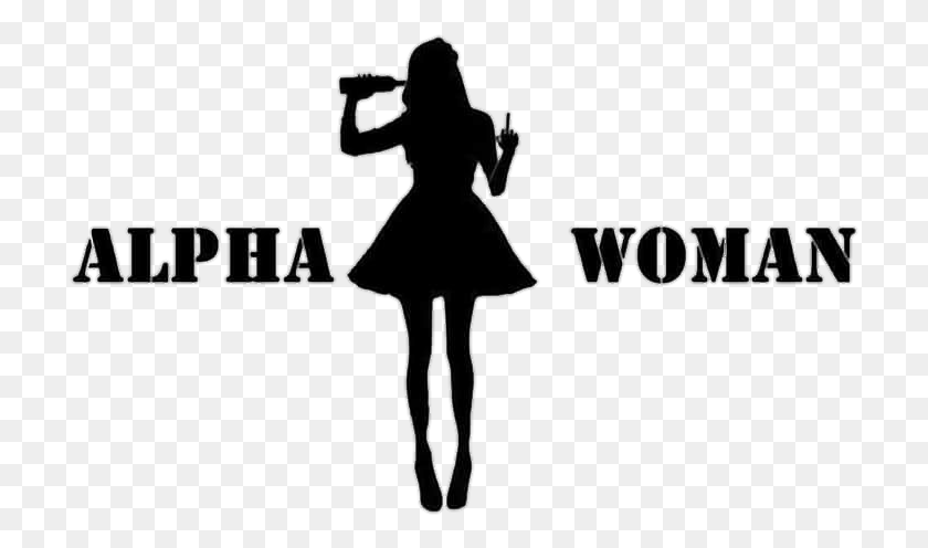 716x436 Alpha Woman Black Amp White Alpha Woman, Text, Person HD PNG Download