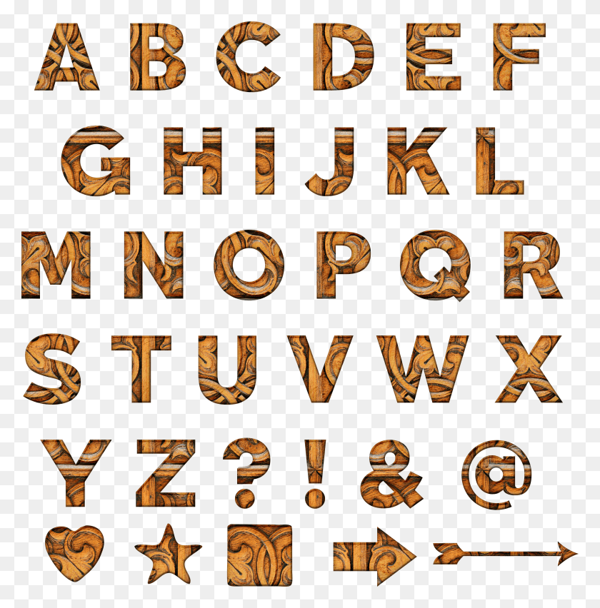 3417x3473 Alphabet For Free On HD PNG Download