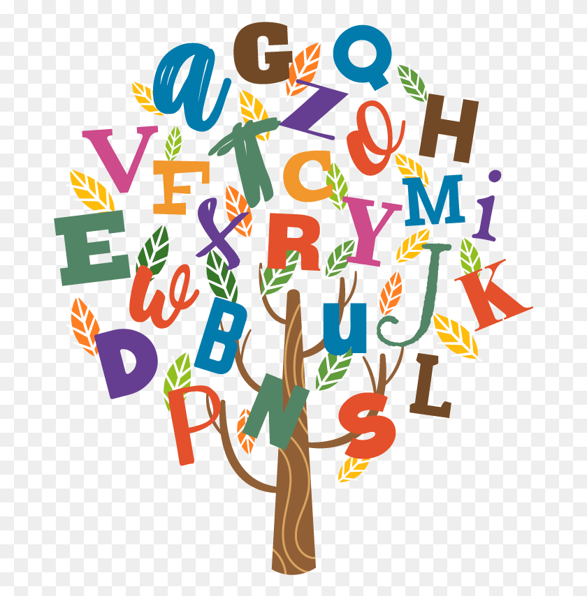 687x794 Alphabet Tree Sticker Alphabet Pour Enfants, Graphics, Text HD PNG Download