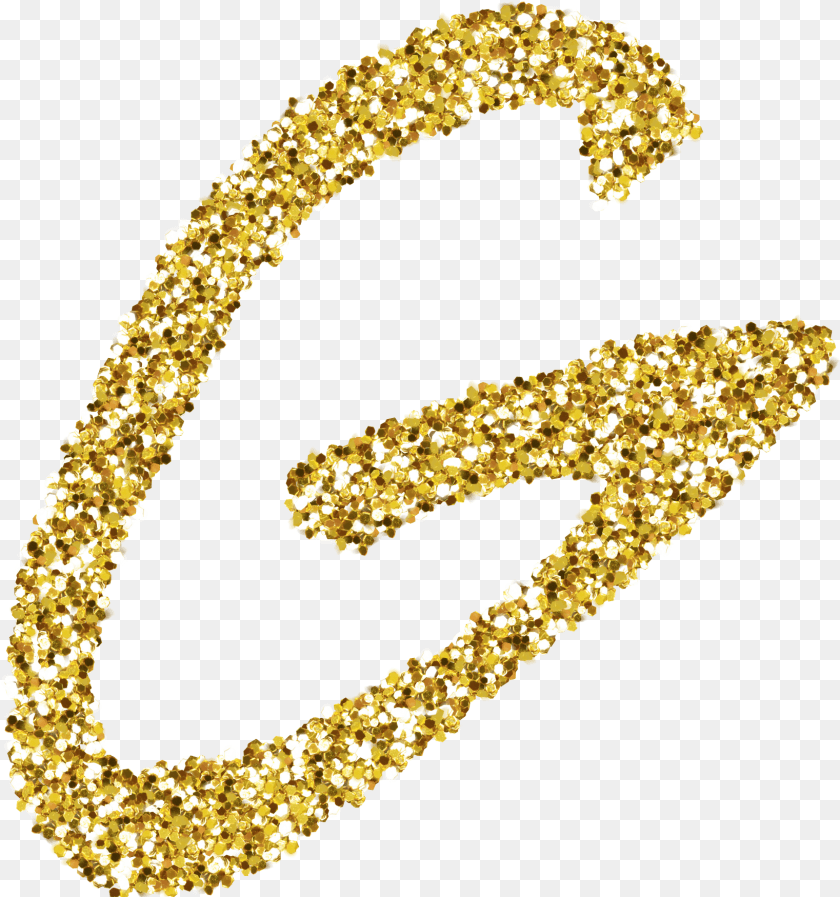 1638x1749 Alphabetstickers G Gold Glitter Sticker By Rachel2274 Dot, Accessories, Jewelry, Necklace, Text PNG