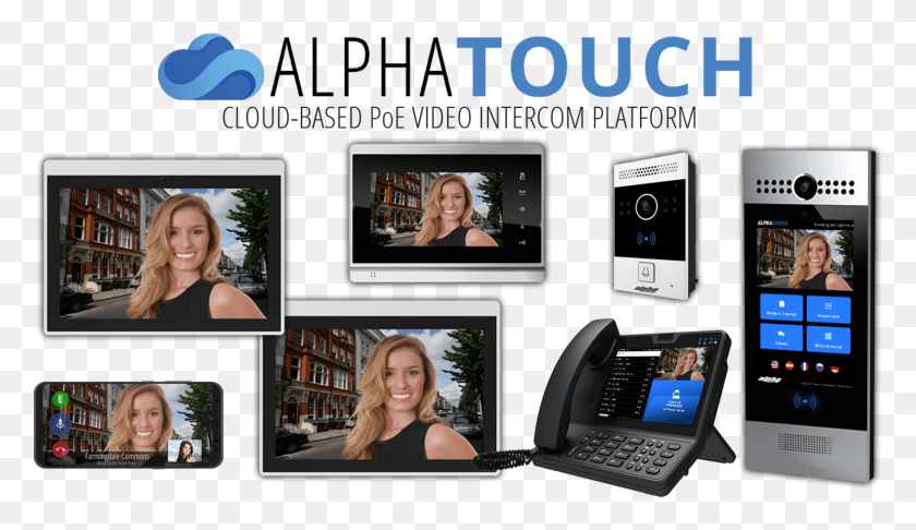 1424x779 Alphatouch Is Designed To Be The Low Cost Smart Video Smartphone, Person, Lcd Screen, Monitor HD PNG Download