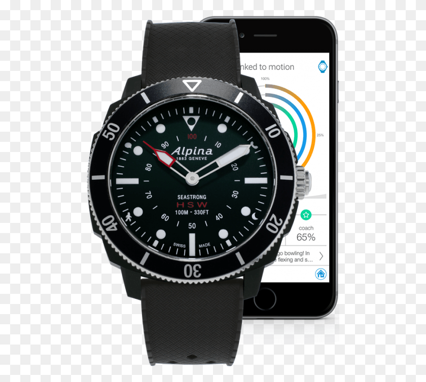 499x694 Alpina Seastrong Horological Smartwatch, Наручные Часы Png Скачать