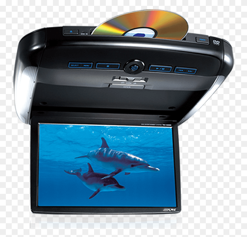 755x747 Alpine Roof Mount Dvd Player Clarion Roof Dvd Player, Animal, Fish, Shark HD PNG Download
