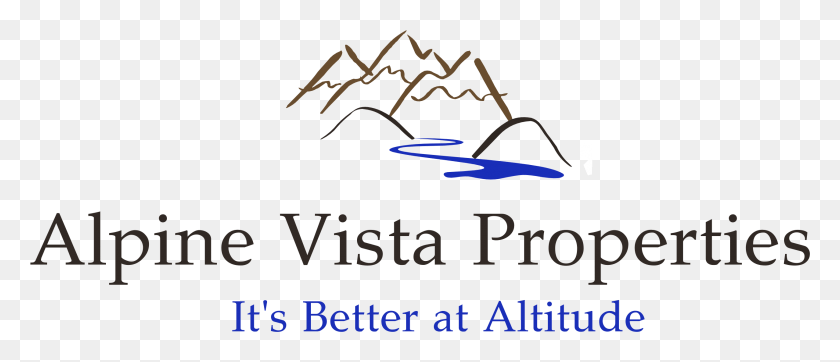 2557x991 Логотип Alpine Vista Retreat Бутан, Текст, Животное, Алфавит Hd Png Скачать