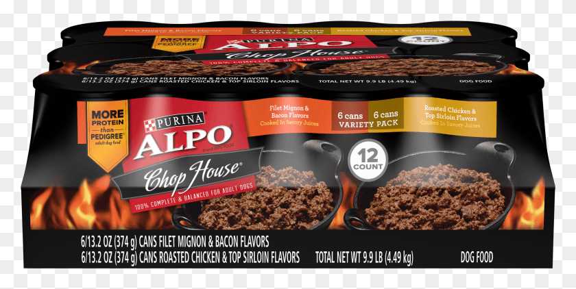 2801x1303 Alpo Chop House T Bone Steak Amp Rotisserie Chicken Flavor Alpo Dog Food, Flyer, Poster, Paper HD PNG Download