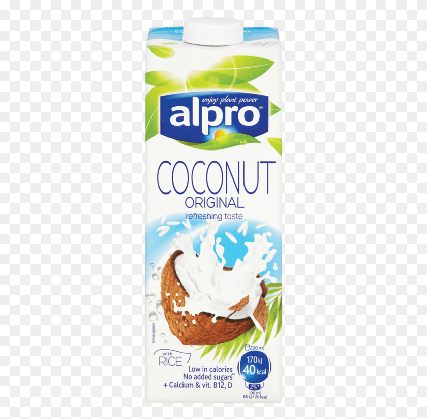 273x764 Alpro Soya Coconut Milk, Ice Cream, Cream, Dessert HD PNG Download