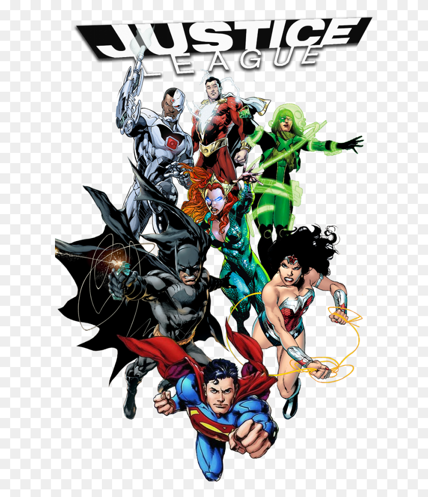 626x915 Already Posted This Jl Line Up But I Think The Superman, Person, Human, Poster HD PNG Download