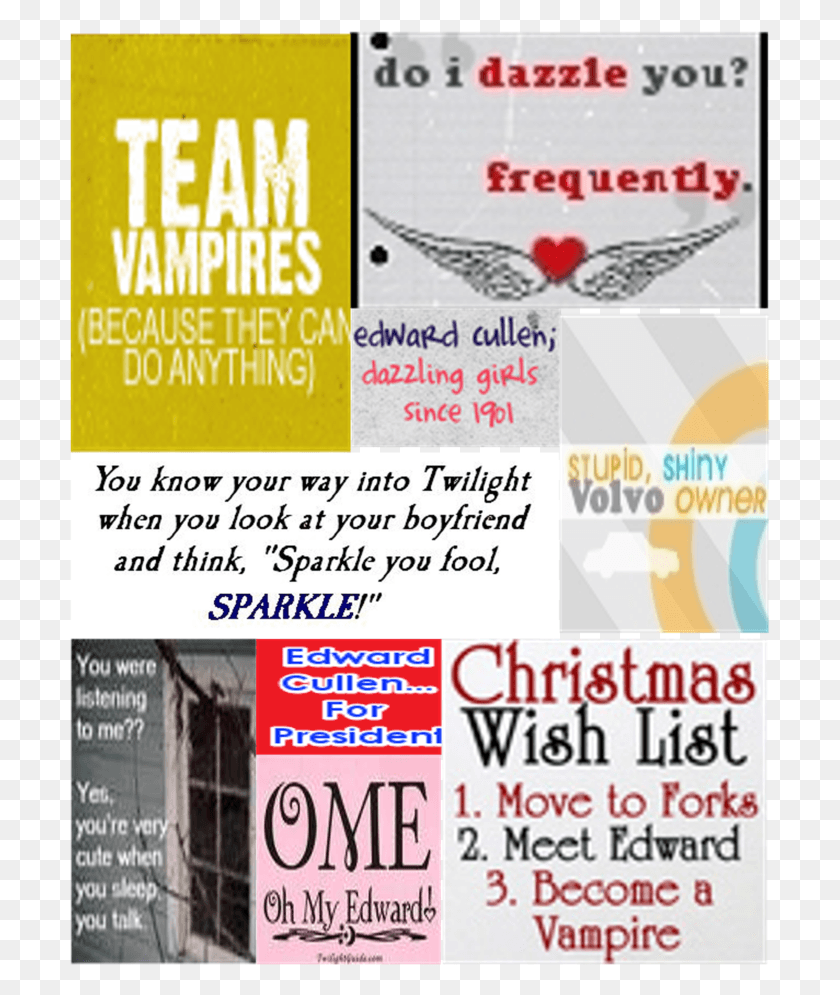 701x935 Also Paramore Rox Funny Twilight Quotes, Poster, Advertisement, Flyer HD PNG Download