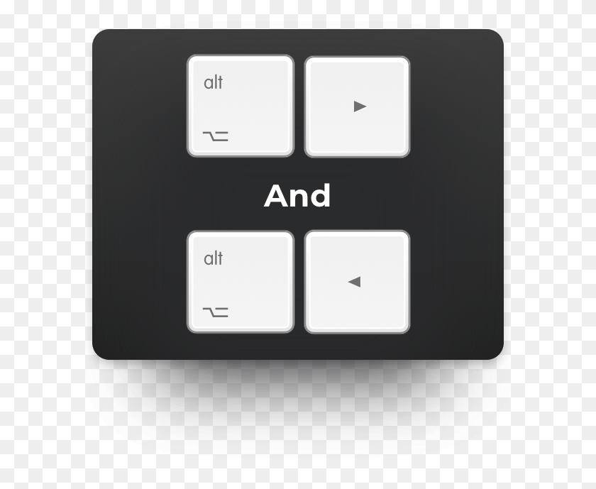600x629 Alt Left Arrow And Cmd Left Arrow Jump Backwards A Computer Keyboard, Mobile Phone, Phone, Electronics HD PNG Download