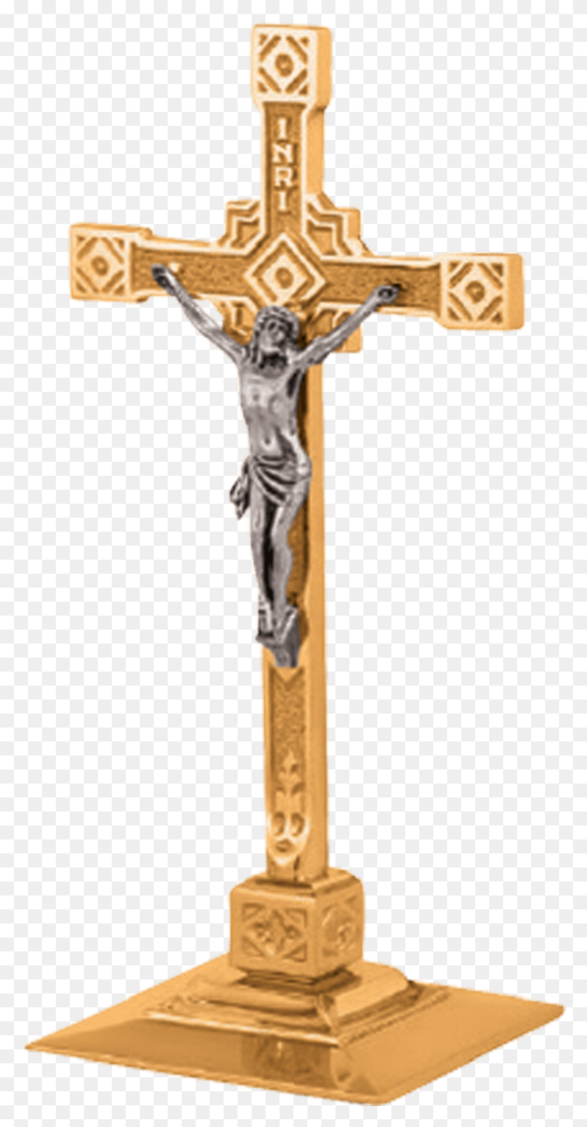 790x1571 Altar Crucifix Cross Church Altar Salib, Symbol HD PNG Download