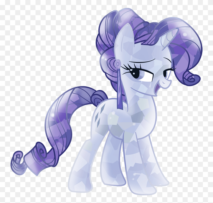 759x743 Alternate Hairstyle Butt Stallion Crystallized Crystal Mlp Crystal Ponies Rarity, Purple, Toy HD PNG Download