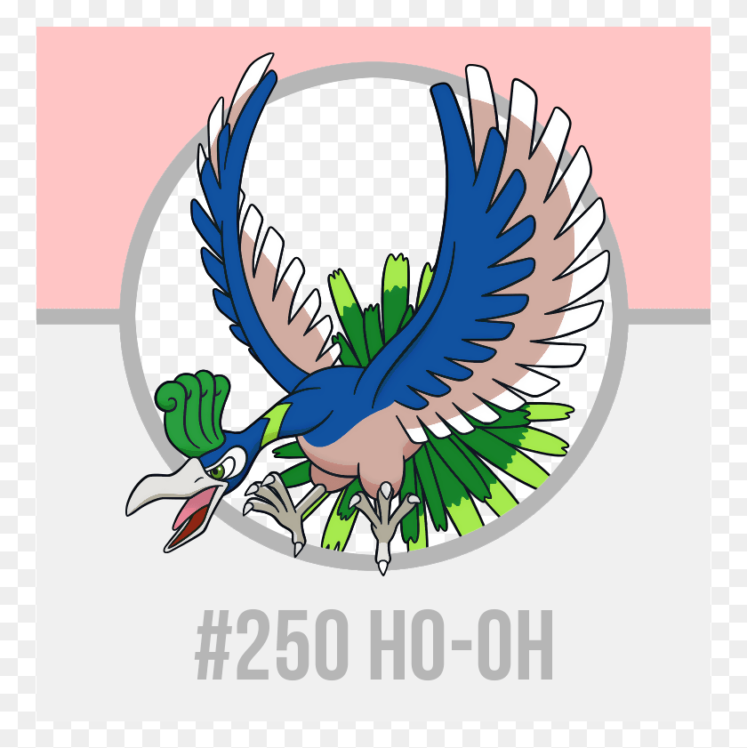 758x781 Alternate Shiny For Ho Oh I Think This One Should Ho Oh Dream World, Bird, Animal, Symbol HD PNG Download
