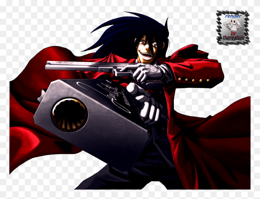 1000x750 Alucard Image With Transparent Background Alucard Hellsing Ultimate Render, Person, Human, Comics HD PNG Download