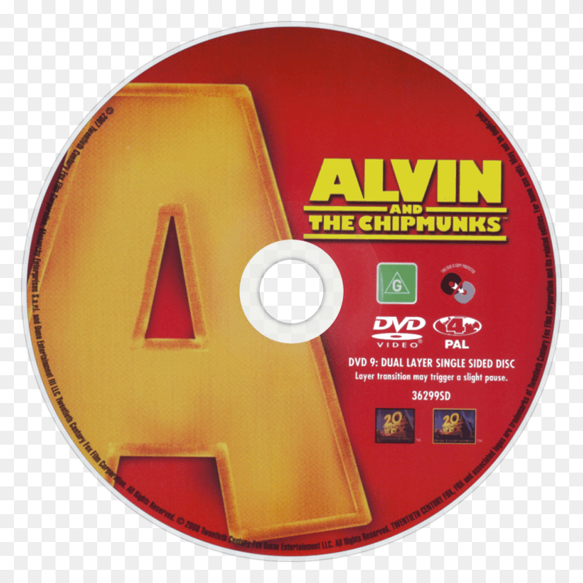 1000x1000 Alvin And The Chipmunks Dvd Disc Image Alvin And The Chipmunks 2007 Disc, Disk HD PNG Download