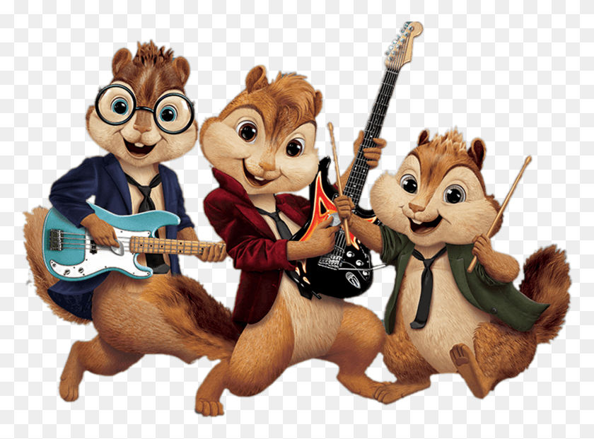 1421x1023 Alvin And The Chipmunks Playing Music Alvin And The Chipmunks Clipart, Guitar, Leisure Activities, Musical Instrument HD PNG Download