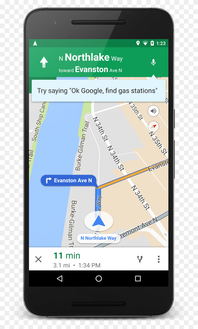 821x1408 Always Know When Voice Commands Can Be Used Navigation Google Maps Phone, Gps, Electronics, Mobile Phone HD PNG Download