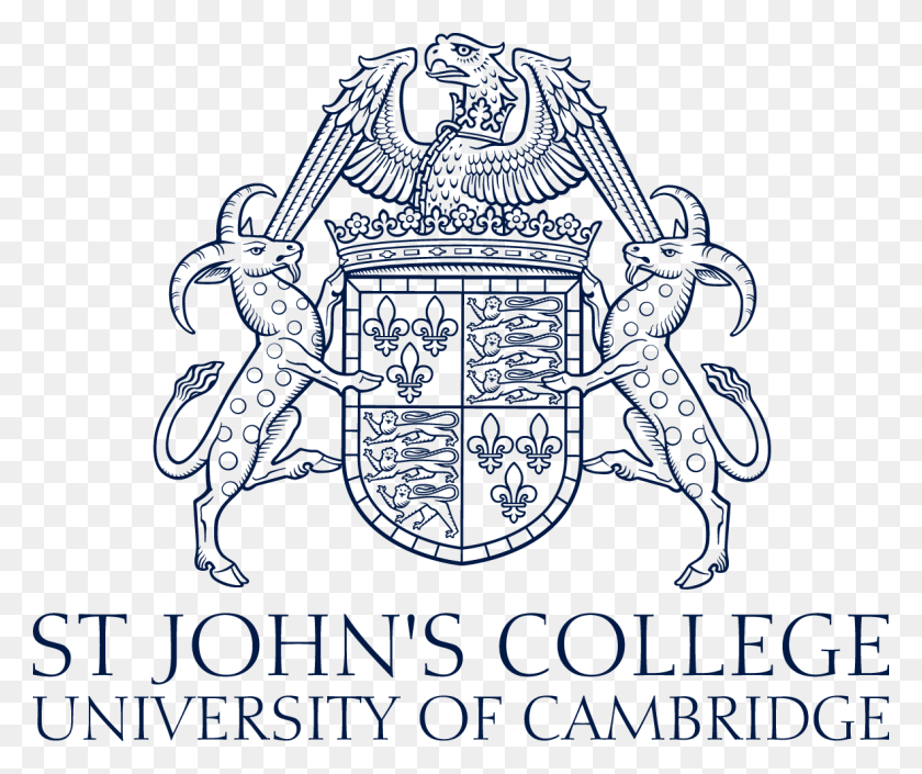 1181x977 Am 234720 Sjc Logo White Landscape 342013 St John39s College Cambridge Logo, Text, Symbol, Trademark HD PNG Download