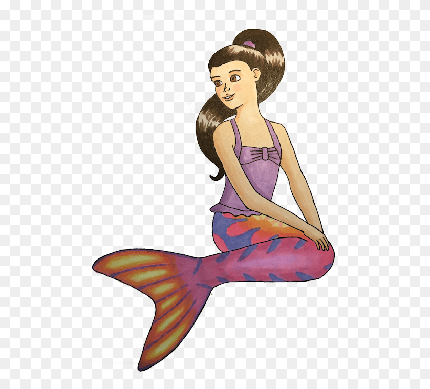 490x700 Am Lakea39 The Other Mermaid Answered Illustration, Person, Human, Dance Pose HD PNG Download