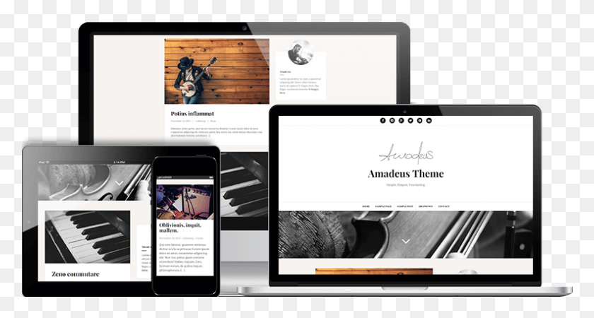 791x396 Amadeus Responsive Amp Free Photography Wordpress Themes Wordpress Amadeus, Mobile Phone, Phone, Electronics HD PNG Download