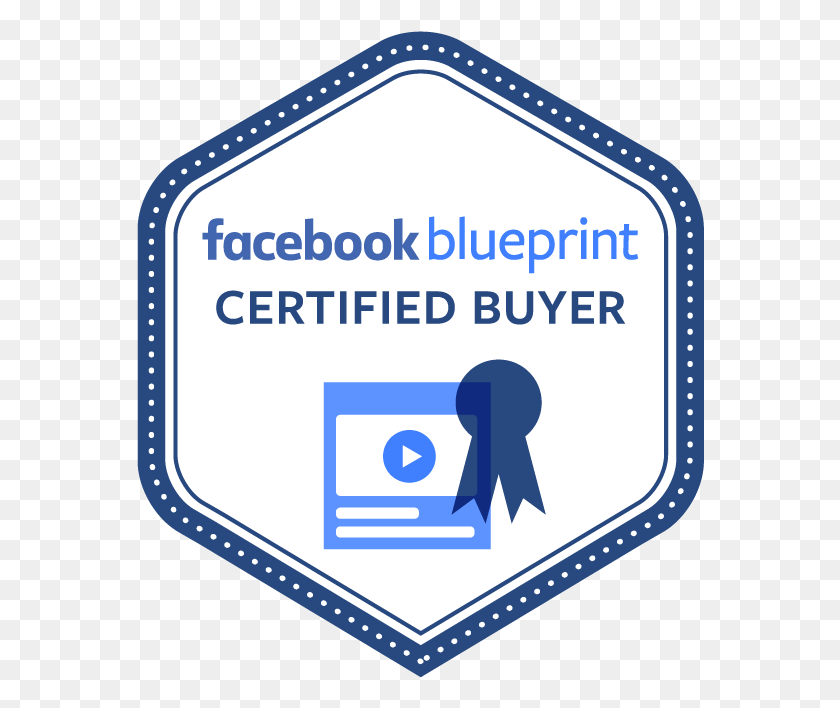 568x648 Amanda Wellner Took It Upon Herself To Study For The Facebook Blueprint Certified Buyer, Label, Text, Logo HD PNG Download