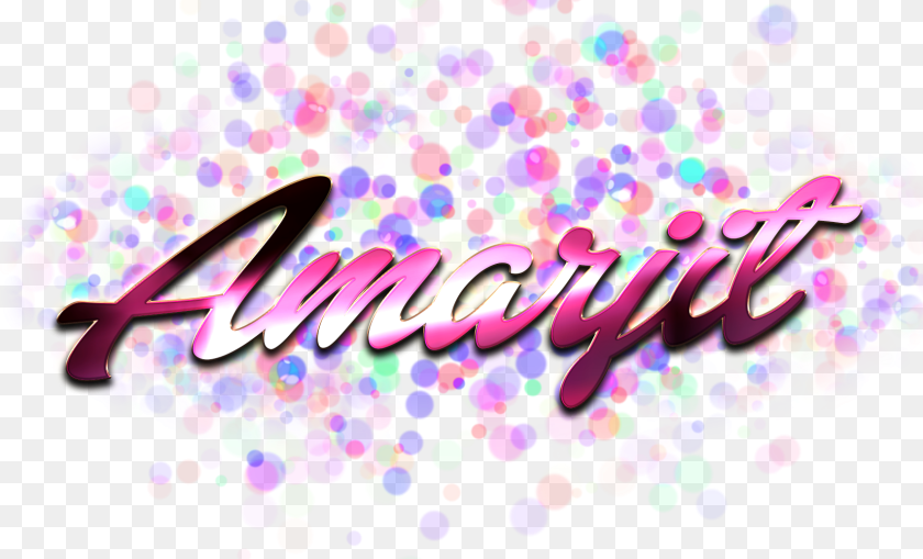 Amarjit Name Logo Bokeh Pari Name, Art, Graphics, Purple, Paper PNG