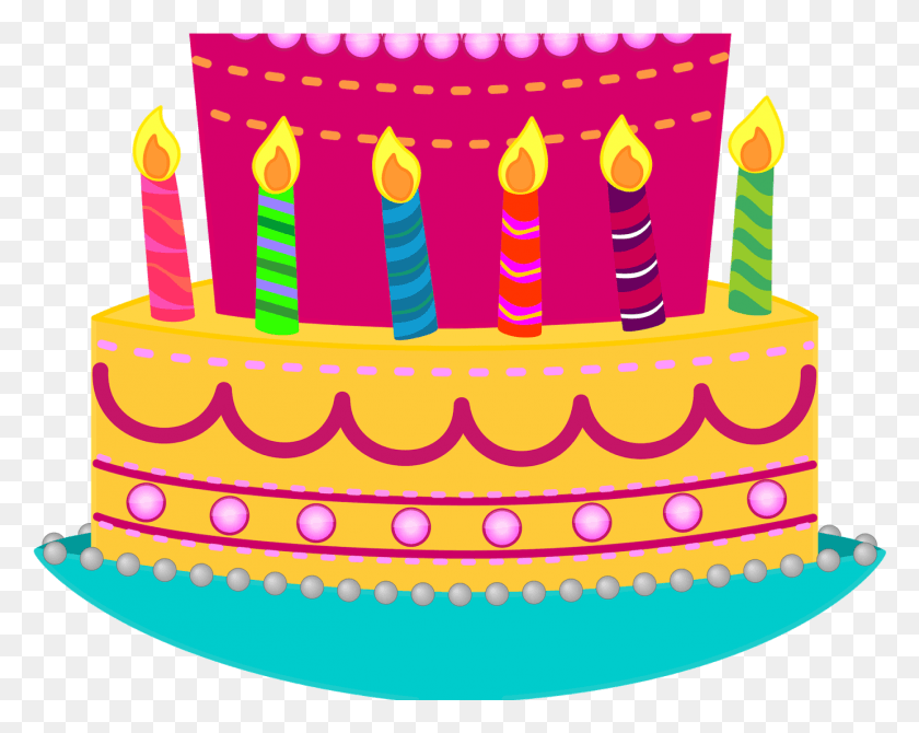 1381x1081 Amazing Birthday Cake Clip Art Slice Happy Clipart Birthday Cake Transparent Clip Art, Cake, Dessert, Food HD PNG Download