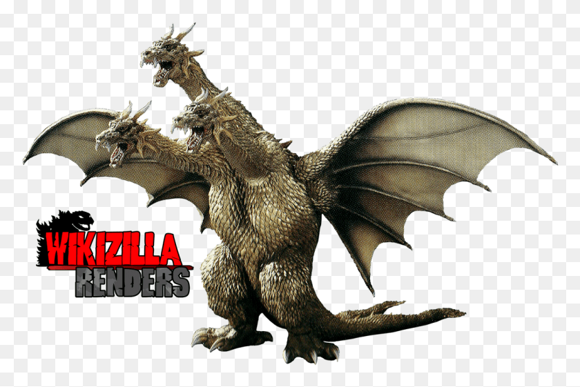 1099x707 Amazing King Ghidorah Render By Wikizilla Con Set Godzilla King Ghidorah, Dragón, Lagarto, Reptil Hd Png
