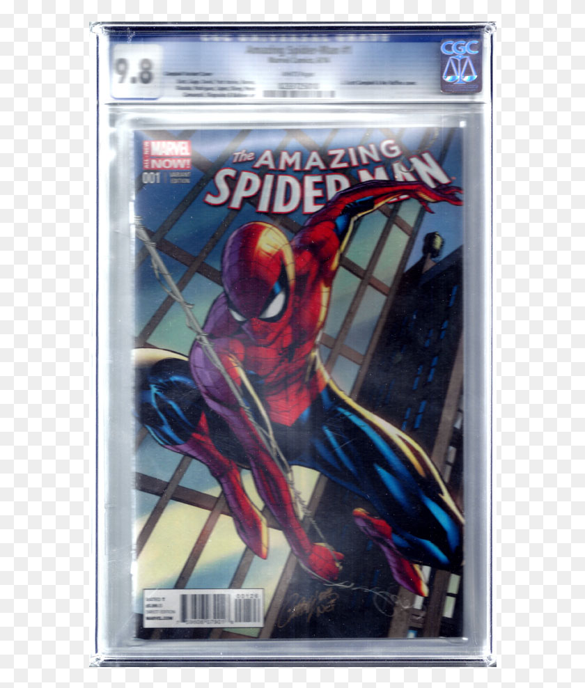586x928 Descargar Png Amazing Spiderman Issue 1 Comic Amazing Spider Man Campbell Variante, Pájaro, Animal, Cartel Hd Png